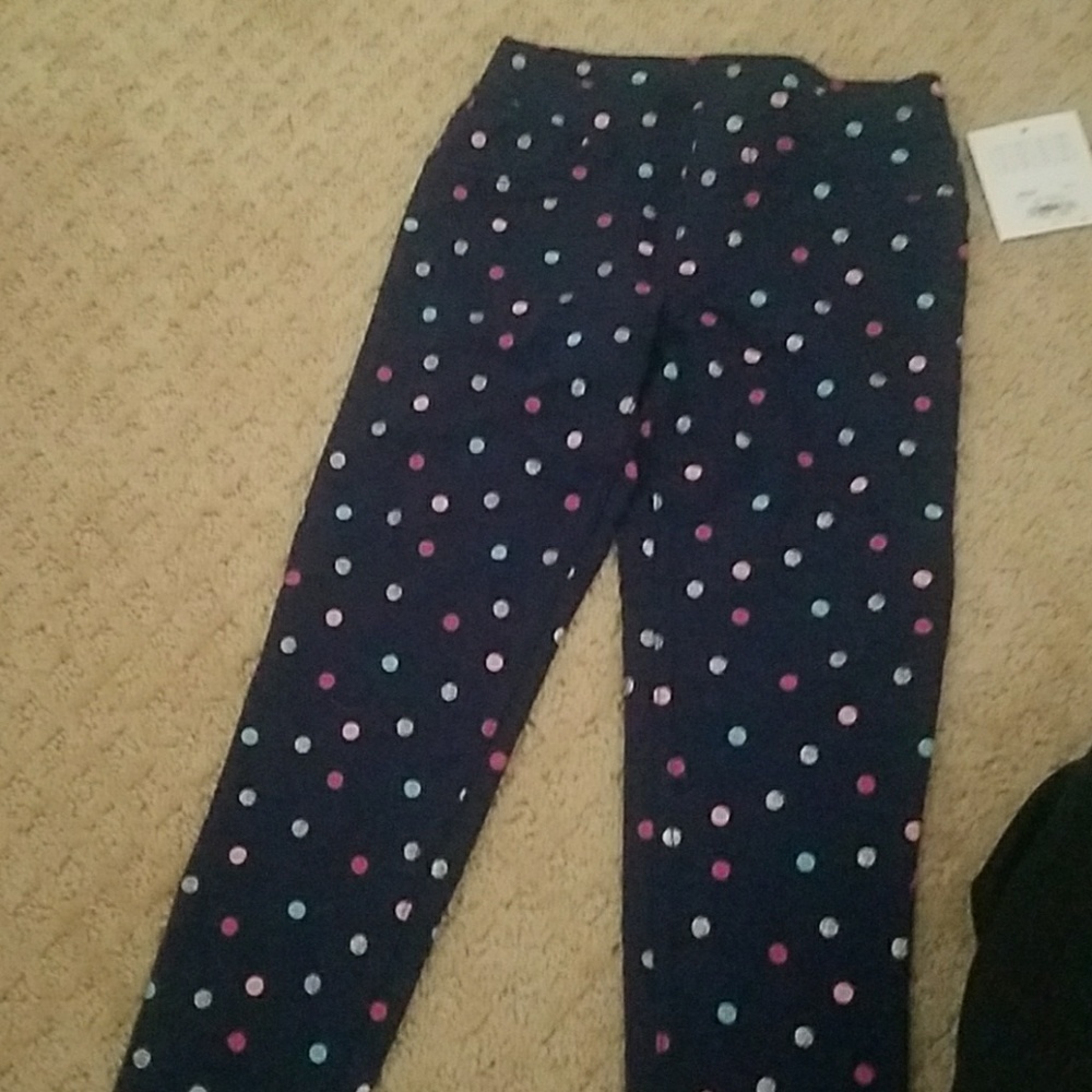 Girls polka dot knot pants